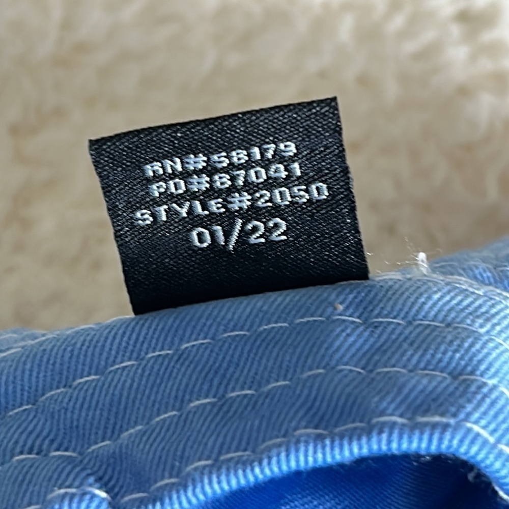 Solid & Striped Blue Bucket Hat - Picture 7 of 7